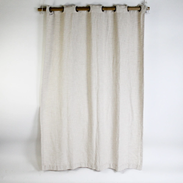 Threshold Cream Curtain Panel 53x76" - Elegant Window Treatment, Pre-Owned