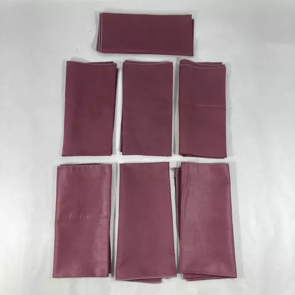 Set of 6 Plum Colored Cloth Placemats 17x17 Inch Dining Table Mats