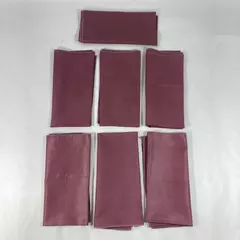 Set of 6 Plum Colored Cloth Placemats 17x17 Inch Dining Table Mats