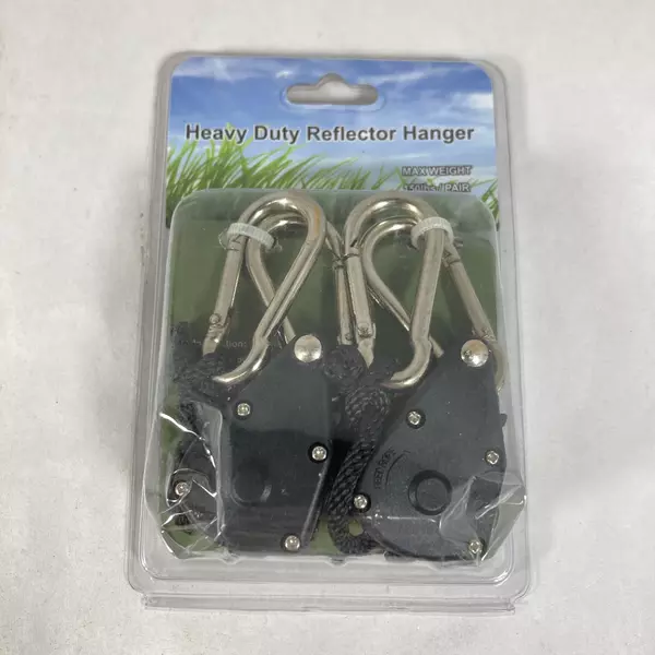 Lot of 2 Pairs Heavy Duty Reflector Hangers 150lbs Max Hydroponics Indoor Garden