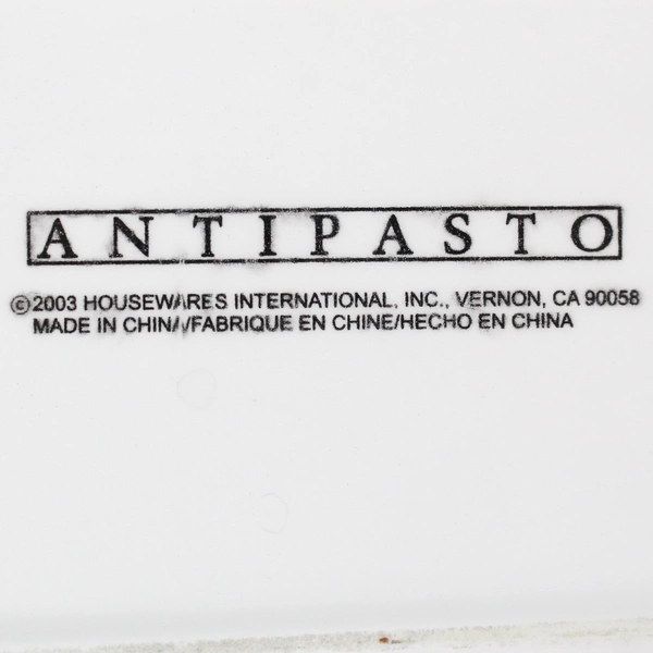 Vintage 2003 Housewares International Antipasto Ceramic Divided Snack Tray 17"