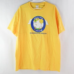 Gildan XL Yellow T-Shirt McMinnville Oregon Valley View Air Show Souvenir