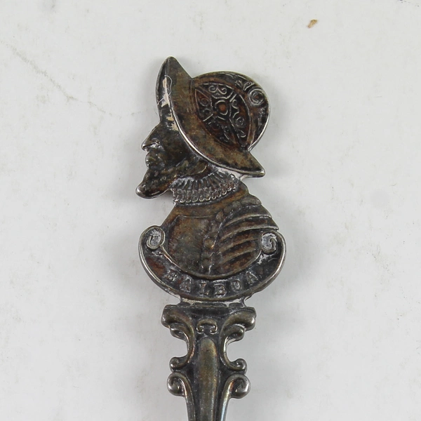 Vintage Vasco Nunez De Balboa Souvenir Spoon EPNS - Collectible Antique