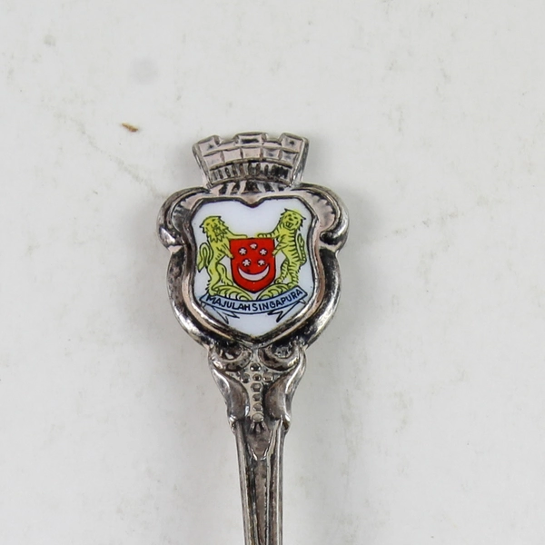 Majulah Singapura Alpaca Souvenir Spoon 3" - Collectible Travel Memorabilia