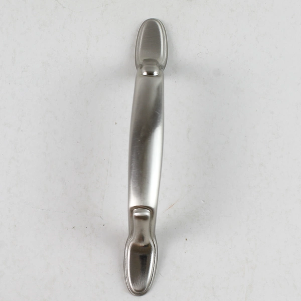 Lot of 5 Modern Brushed Silver Cabinet Pulls with Screws - 5" Length