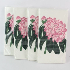 Lot of 4 Sealed Creative Arts Floral Design Paper Napkins - 48 Total Napkins