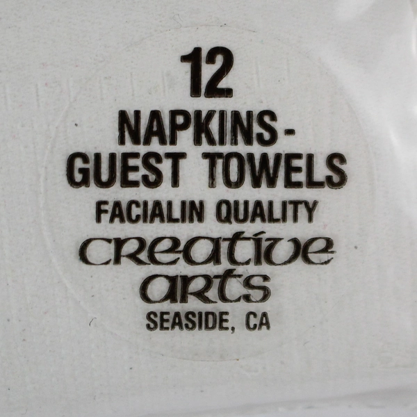 Lot of 4 Sealed Creative Arts Floral Design Paper Napkins - 48 Total Napkins