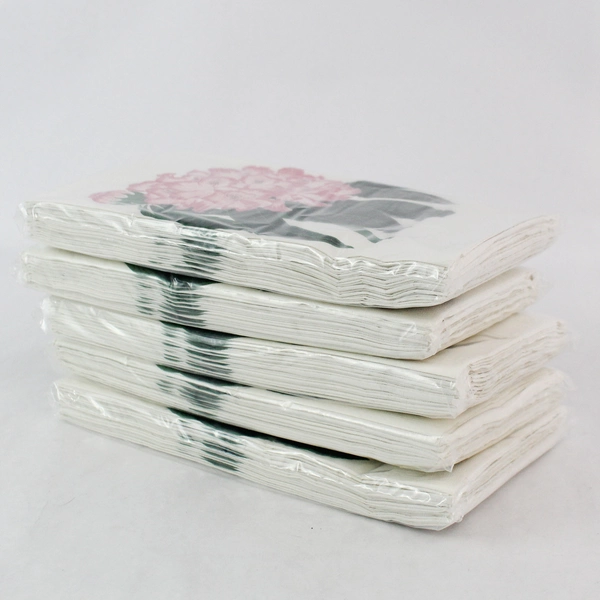 Sealed Lot of 60 Pink Flower Design Paper Napkins for Parties & Events