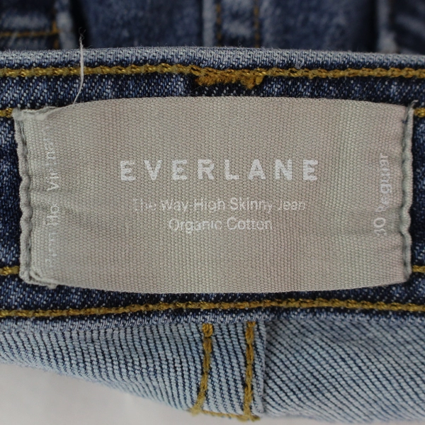 Everlane The Way-High Skinny Jean Blue Cotton Women's Size 30 Regular