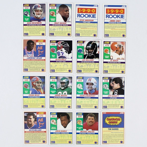 Lot of 16 1990 Score Football Cards - Hall of Famers, Jerry Rice & More!