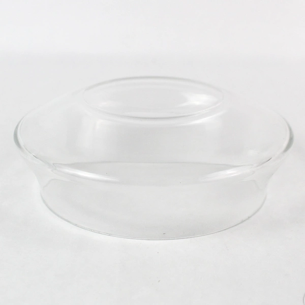 Set of 4 Clear Glass Wide Mouth Bowls 6" Diameter, Short Dessert Snack Bowls