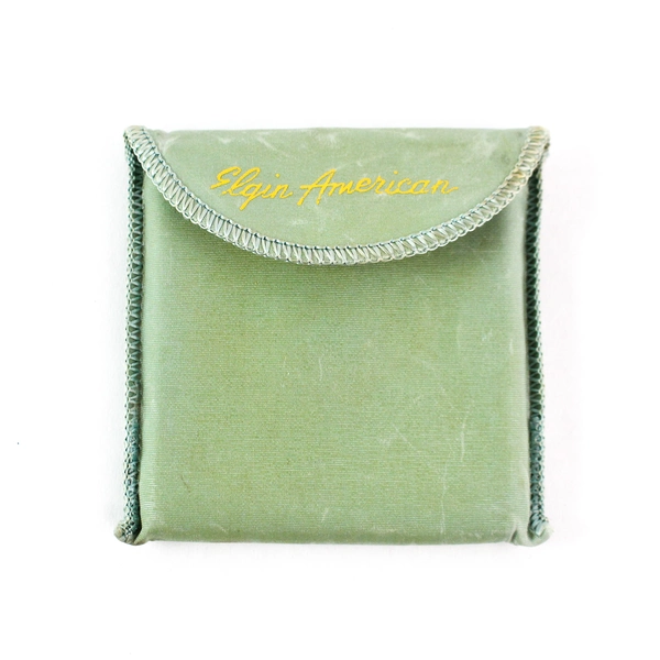 VTG Elgin American Gold Tone Chicago Motor Club Honor Member Compact 3x3"