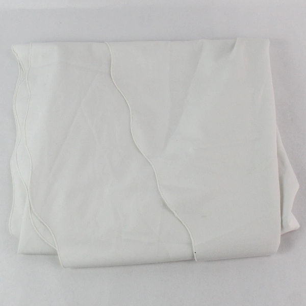 White Oval Tablecloth 57x74" - Elegant Home Décor, Some Stains