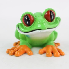Vintage 1998 Rainforest Cafe Cha Cha Tree Frog PVC Mini-Figure 2"