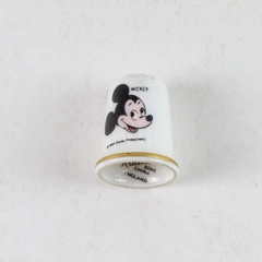 Radnor Mickey Mouse Bone China Thimble with Gold Trim Disney Collectible