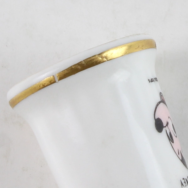 Radnor Mickey Mouse Bone China Thimble with Gold Trim Disney Collectible