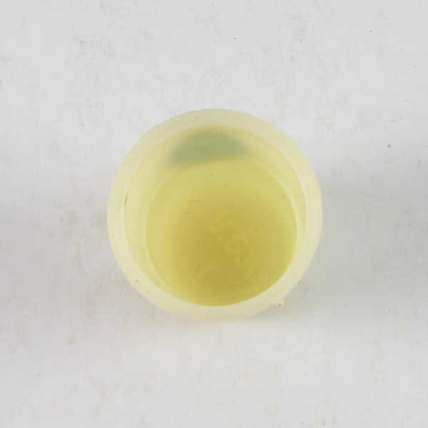 Advertising Thimble Oldsmobile Service Blue Print Cream Plastic Vintage