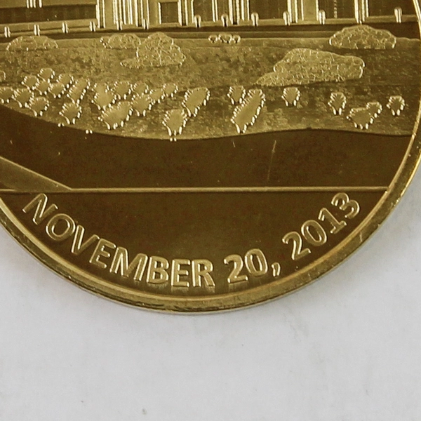 2013 St Anthony Hospital Pendleton OR Gold Tone Token Medal - Good Condition