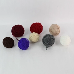 Lot of 8 Assorted Color Yarn Balls - 12 oz for Knitting & Crocheting