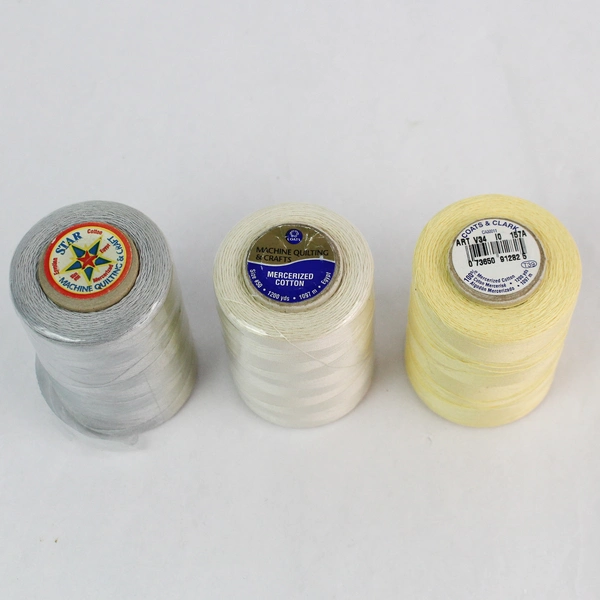 Lot of 9 Vibrant Embroidery Floss Spools for Crafting & Sewing Projects