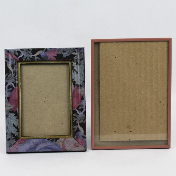 Lot of 2 Pink & Purple Standing Desk Frames 3.5x5" & 5x7" - Good Condition