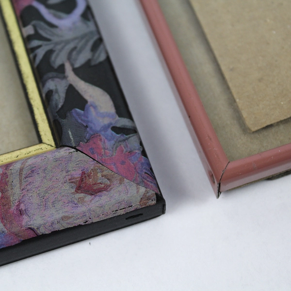 Lot of 2 Pink & Purple Standing Desk Frames 3.5x5" & 5x7" - Good Condition