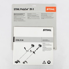 Stihl Trimmer FS 90 Instruction Manual with Blade Mounting Instructions