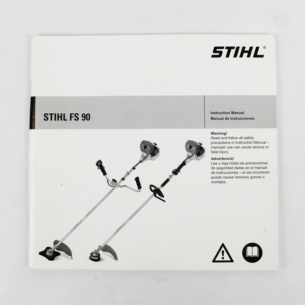 Stihl Trimmer FS 90 Instruction Manual with Blade Mounting Instructions
