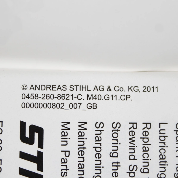 Stihl Trimmer FS 90 Instruction Manual with Blade Mounting Instructions