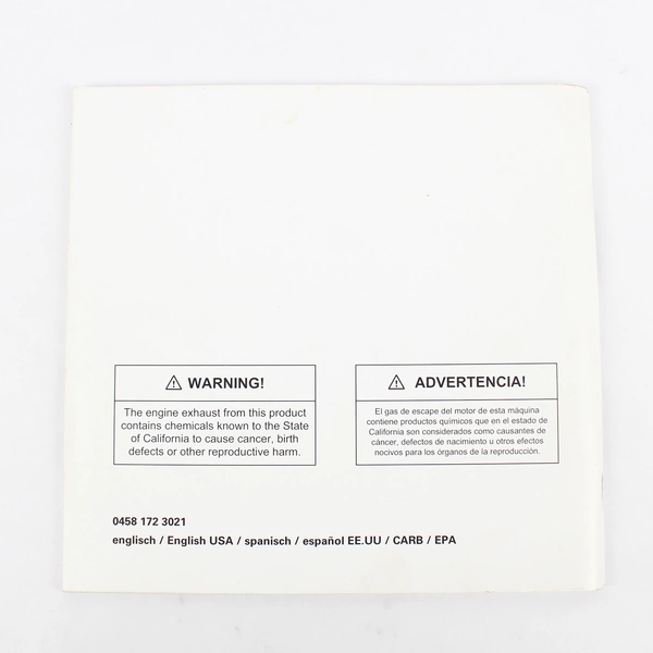 Stihl MSA 260 Chain Saw Instruction Manual