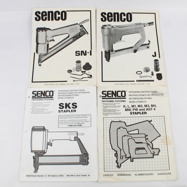 Senco Operating Instructions Stapler SKS K L M1 M2 M3 M4 MW PW AST4