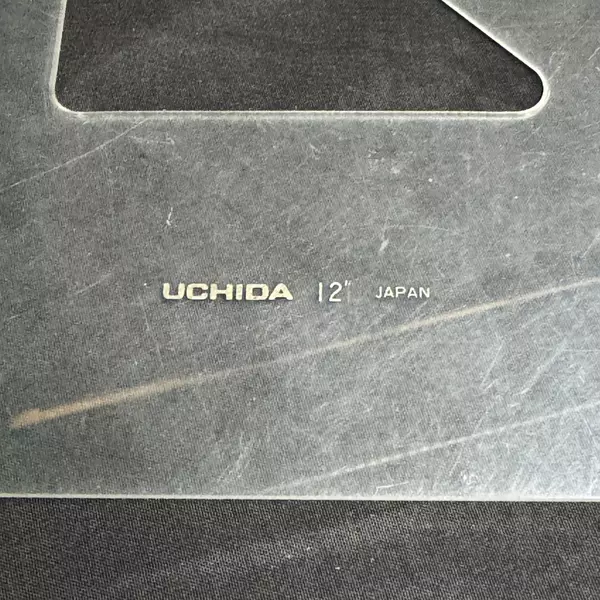 Uchida 12" Triangle Without Scale for Drafting Japan