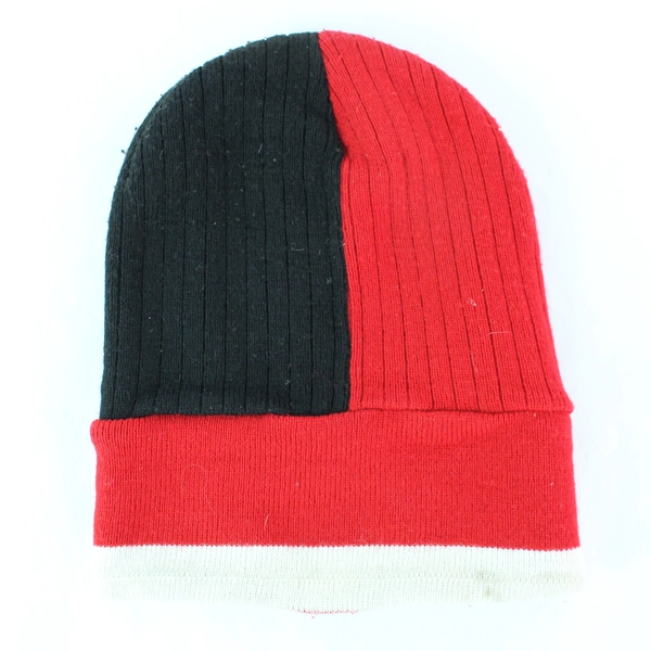 NBA Portland Trail Blazers Knit Beanie Hat - Red & Black - Pre-Owned Adult Size