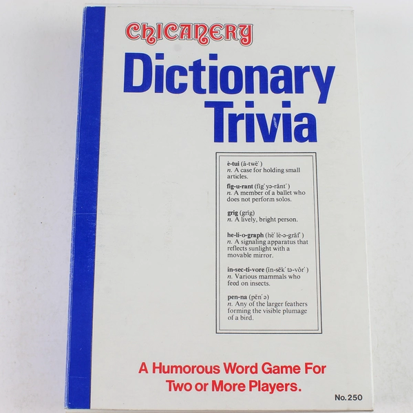 1979 Crisloid Chicanery Dictionary Trivia Game - Vintage Board Game