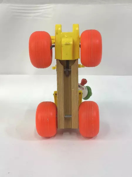 Vintage 1965 Fisher Price Jalopy Pull Toy 724 Clown Head Minor Wear