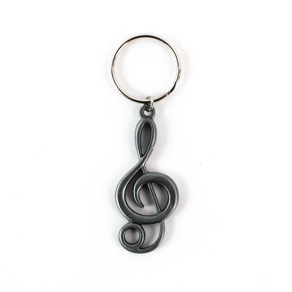 Metal Treble Clef Key Ring Keychain Gift for Music Teacher or Student
