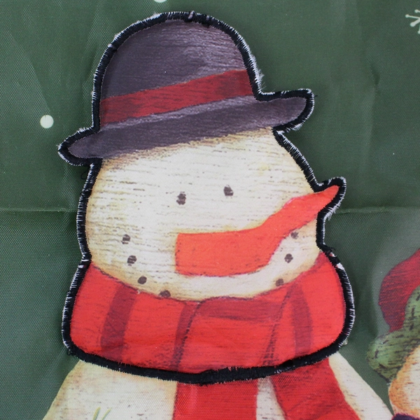 Merry Christmas Snowman Mailbox Cover 18x22" Holiday Decor - Pre-owned