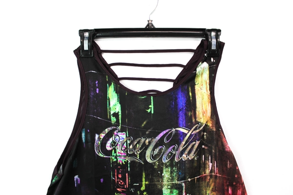 Coca-Cola Multicolor Women's Tank Top Size Small - Stylish & Fun!