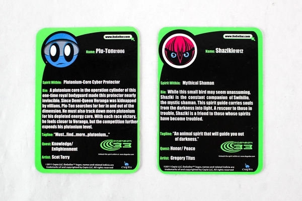 Lot of 4 2011 DaGeDar Trading Cards Cepia LLC - Good Condition