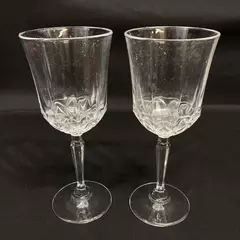 Set of 2 Cristal D'Arques-Durand St Germain Crystal Wine Glasses 8.25"