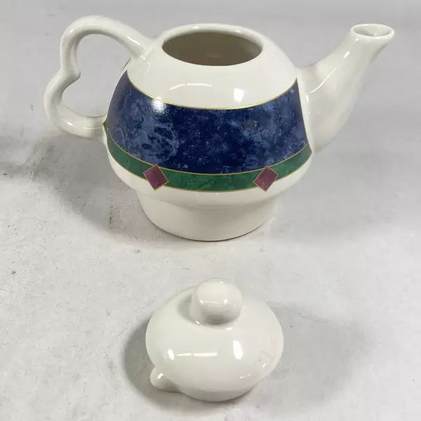 Pfaltzgraff Amalfi Classic Ceramic Tea for One Teapot & Cup Set - Pre-Owned