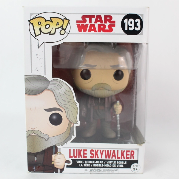 Funko Pop Star Wars Luke Skywalker #193 Vinyl Bobblehead Figure - Good Condition