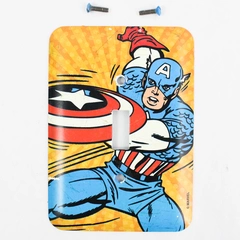 Marvel Captain America Comic Light Switch Cover - Pre-Owned, Few Scratches
