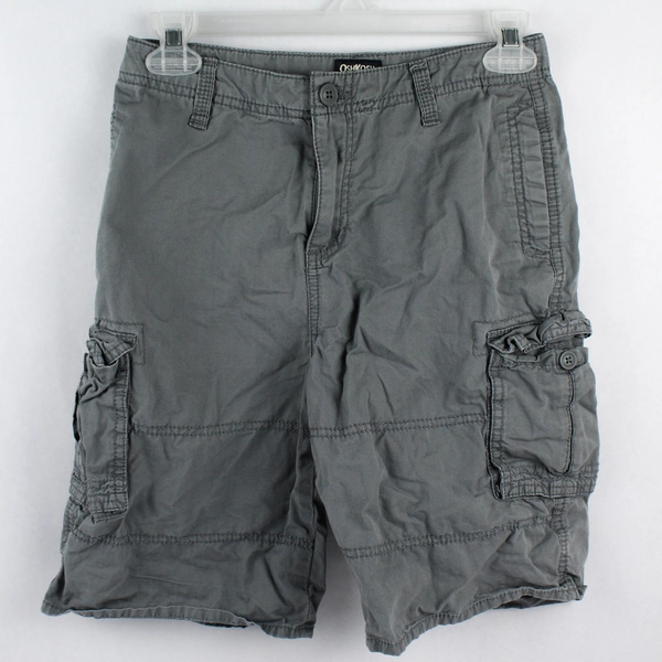 Oshkosh B'gosh Gray Cargo Shorts Boys Size 14 - Good Pre-Owned Condition