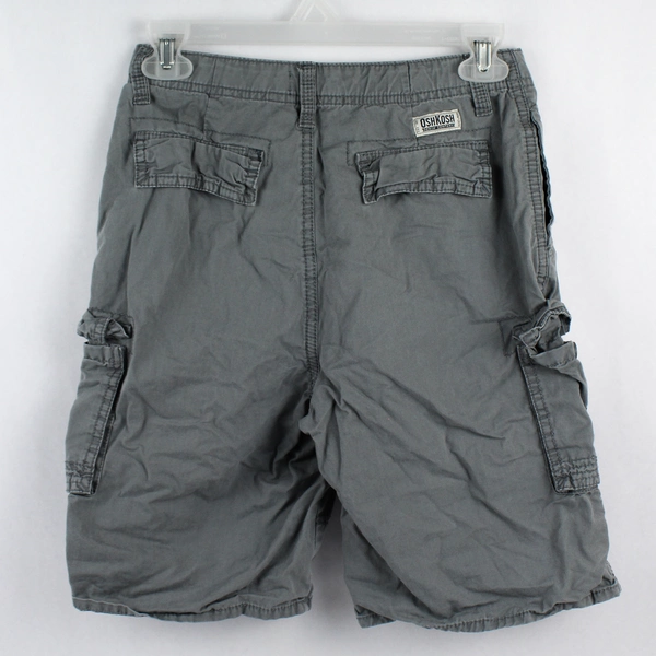 Oshkosh B'gosh Gray Cargo Shorts Boys Size 14 - Good Pre-Owned Condition