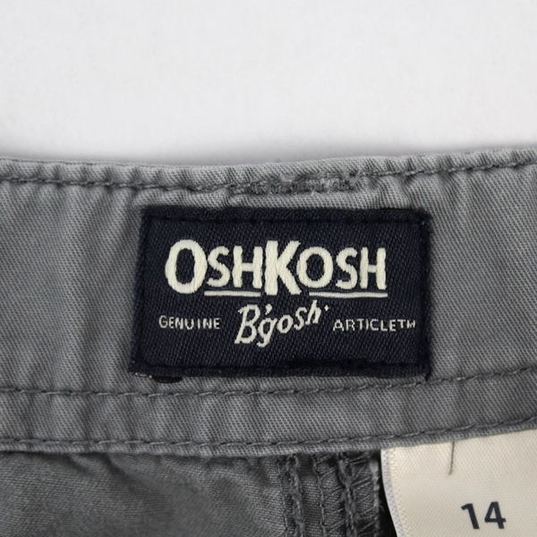 Oshkosh B'gosh Gray Cargo Shorts Boys Size 14 - Good Pre-Owned Condition