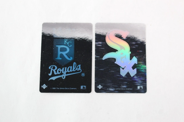 Lot of 18 MLB Stickers: 6 Upper Deck Holograms & 12 Fleer Action 89-90