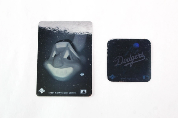 Lot of 18 MLB Stickers: 6 Upper Deck Holograms & 12 Fleer Action 89-90