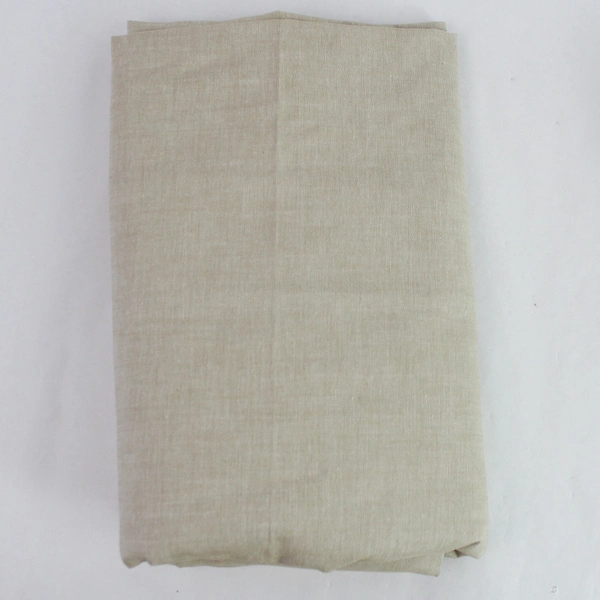 2 Piece Lot of Beige Fabrics for DIY Crafting Projects - Good Condition