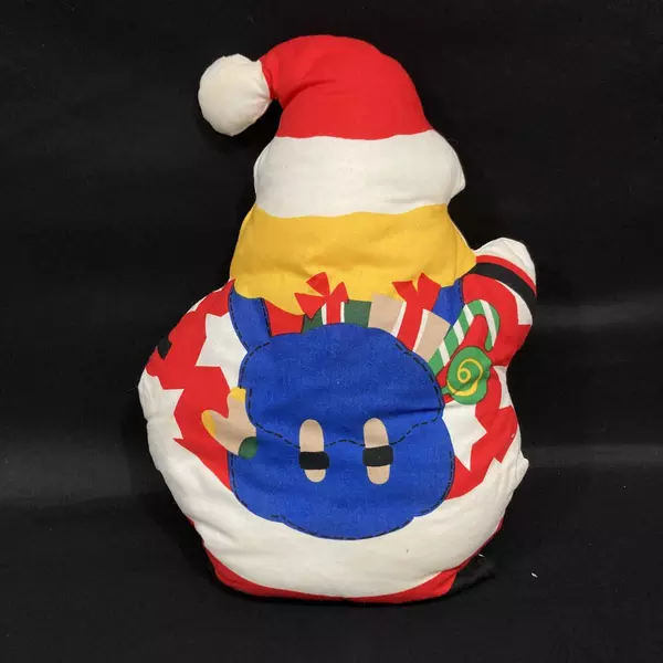 Vintage Cut and Sew Santa Claus Cloth Doll 13" - Holiday Decor, Pre-owned